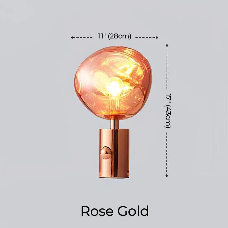 Tambora Lava Cylindrical Table Lamp with Plug