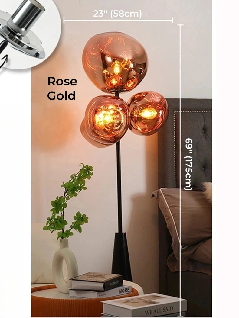Tambora Lava Floor Lamp, Bulb Version