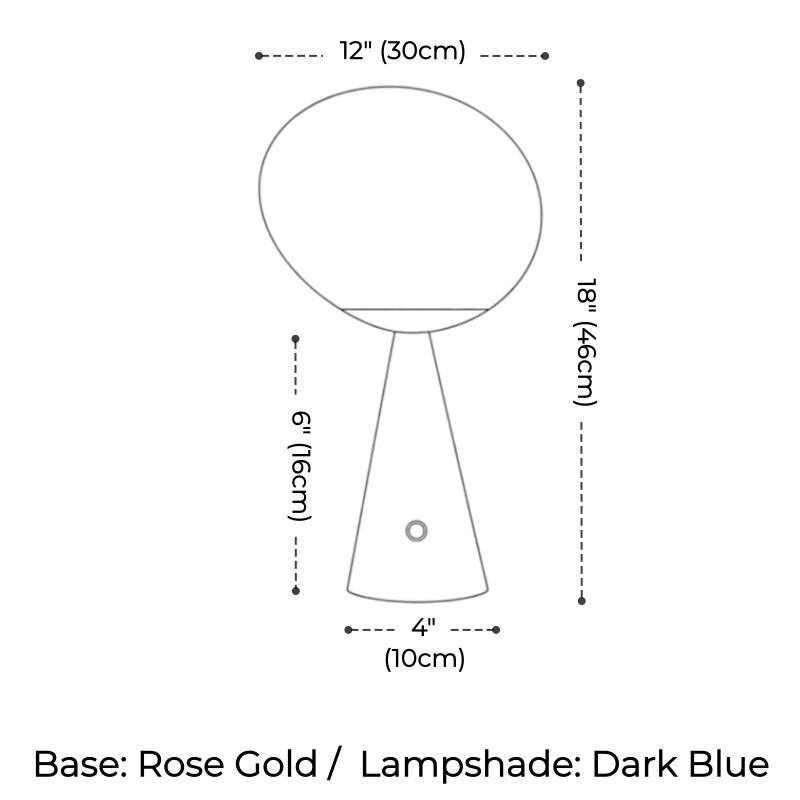 Tambora Lava Conical Table Lamp