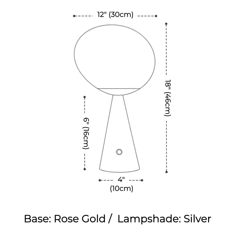 Tambora Lava Conical Table Lamp