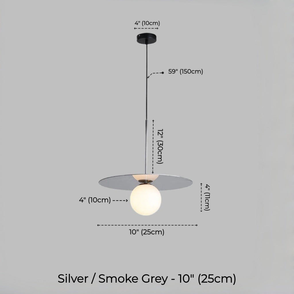 Orion Disc Globe Pendant Light