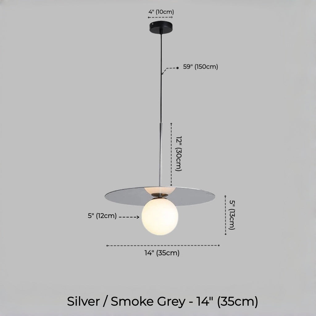 Orion Disc Globe Pendant Light