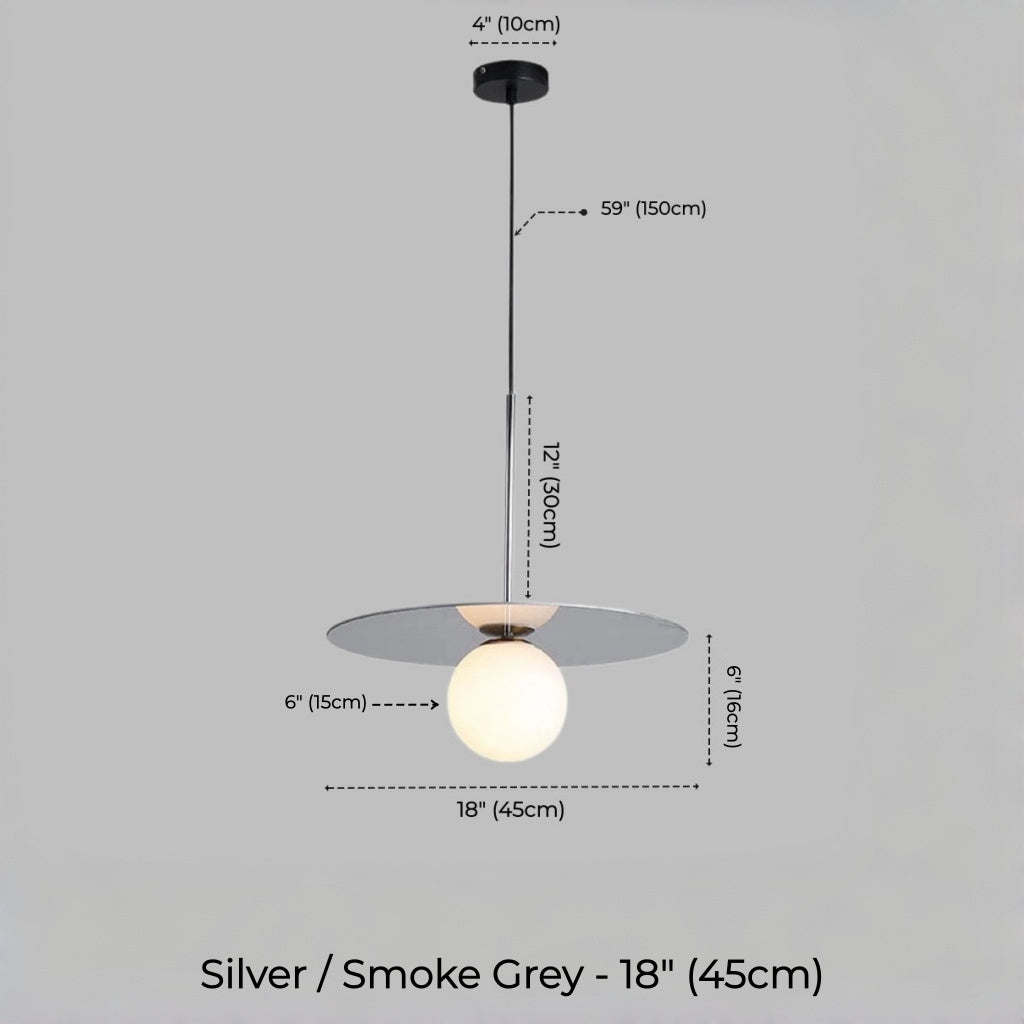 Orion Disc Globe Pendant Light