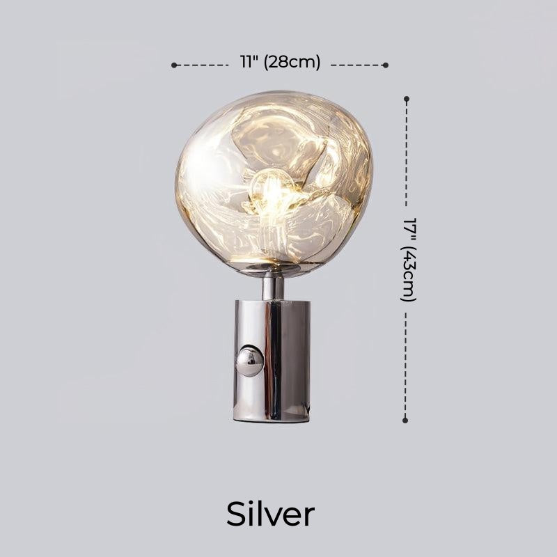 Tambora Lava Cylindrical Table Lamp with Plug