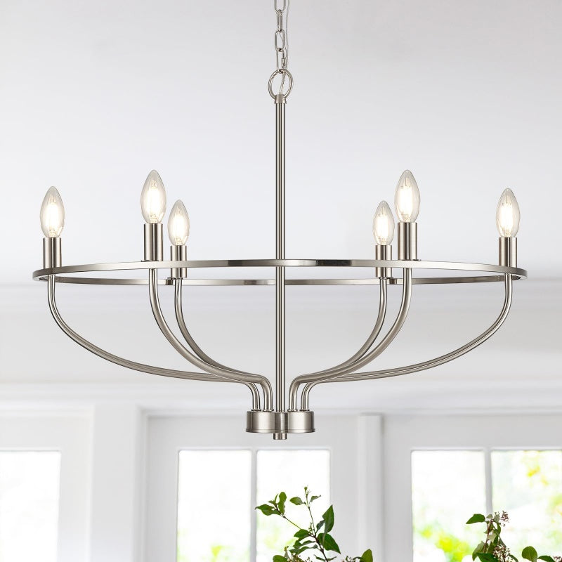 Remington Circle Metal Candle Chandelier