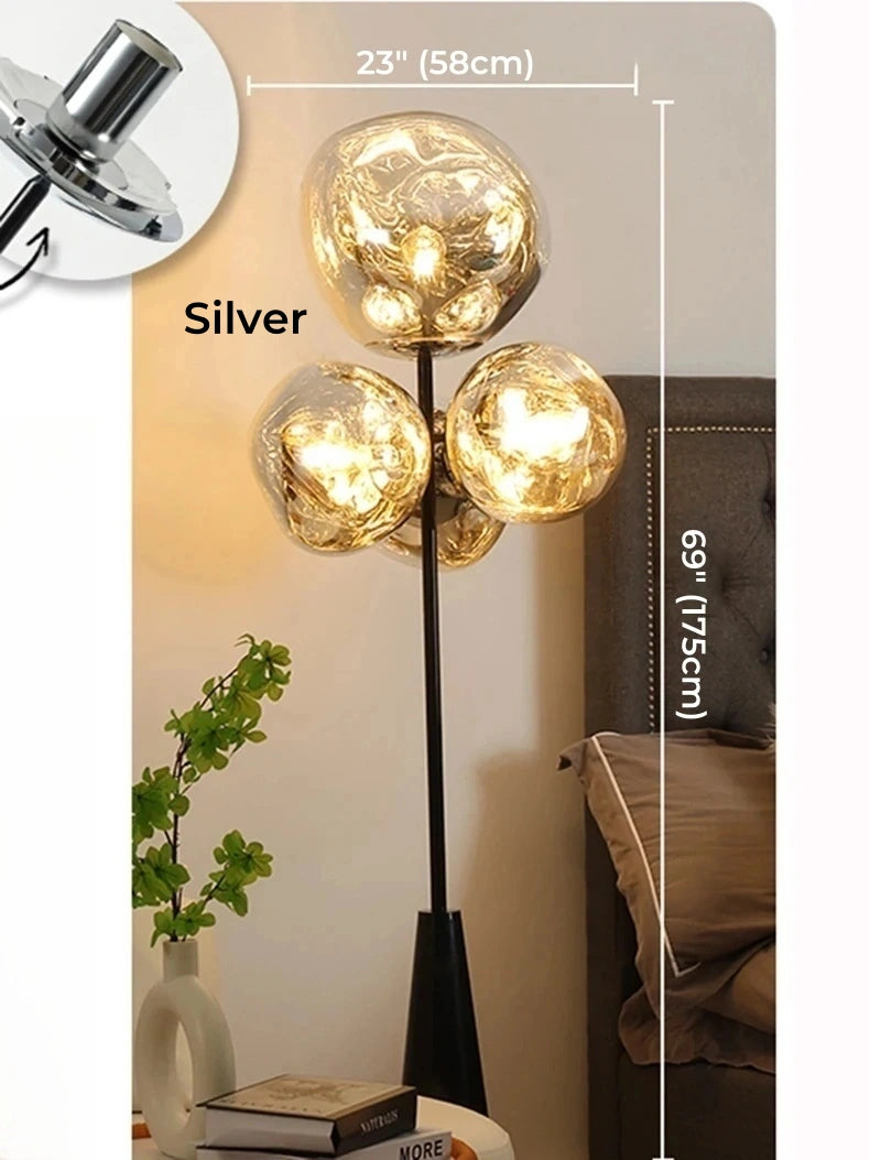 Tambora Lava Floor Lamp, Bulb Version