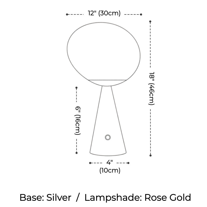 Tambora Lava Conical Table Lamp