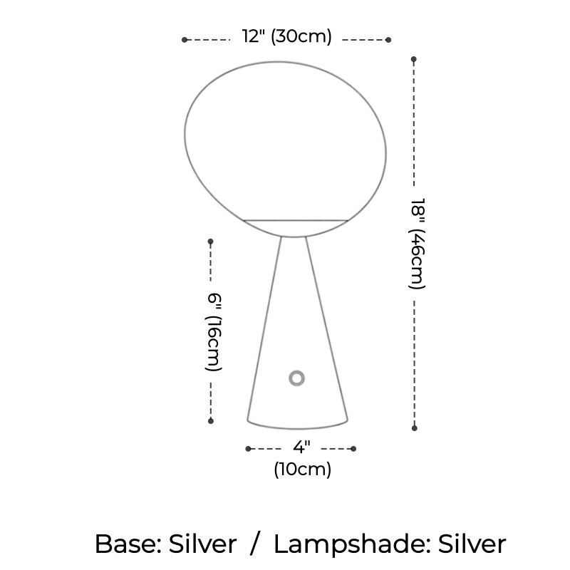 Tambora Lava Conical Table Lamp