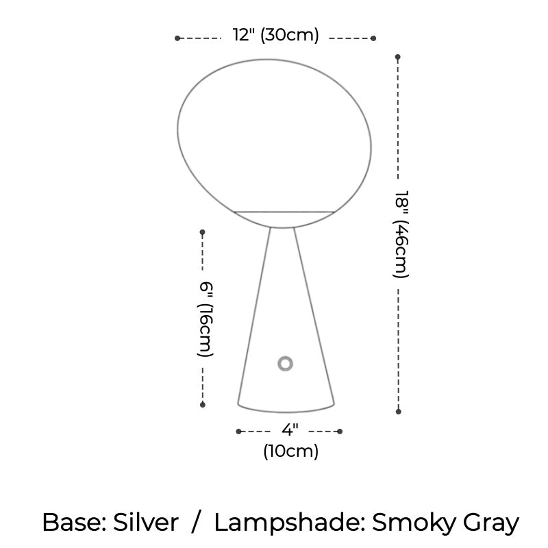Tambora Lava Conical Table Lamp