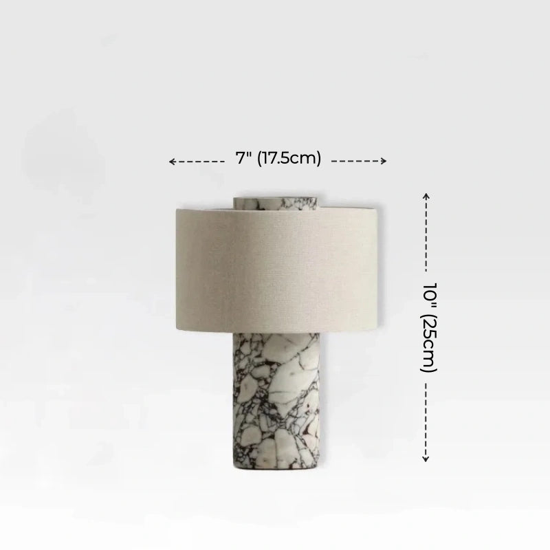 Bianca Portable Marble Table Lamp