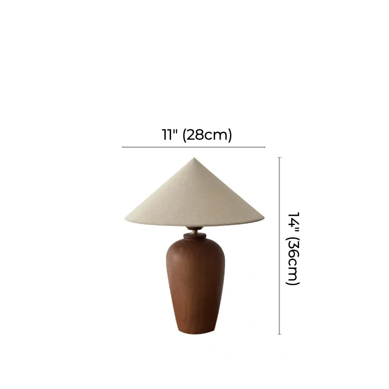 Alden Walnut Wood Table Lamp