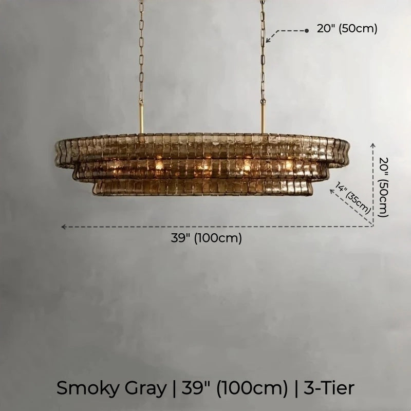 Juliet Multi-Tier Oval Crystal Chandelier