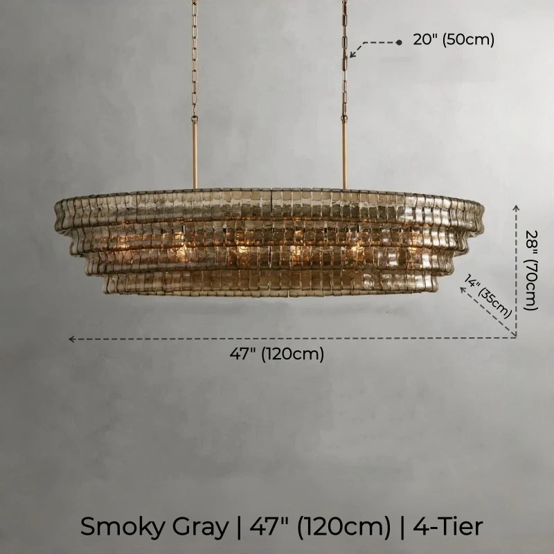 Juliet Multi-Tier Oval Crystal Chandelier