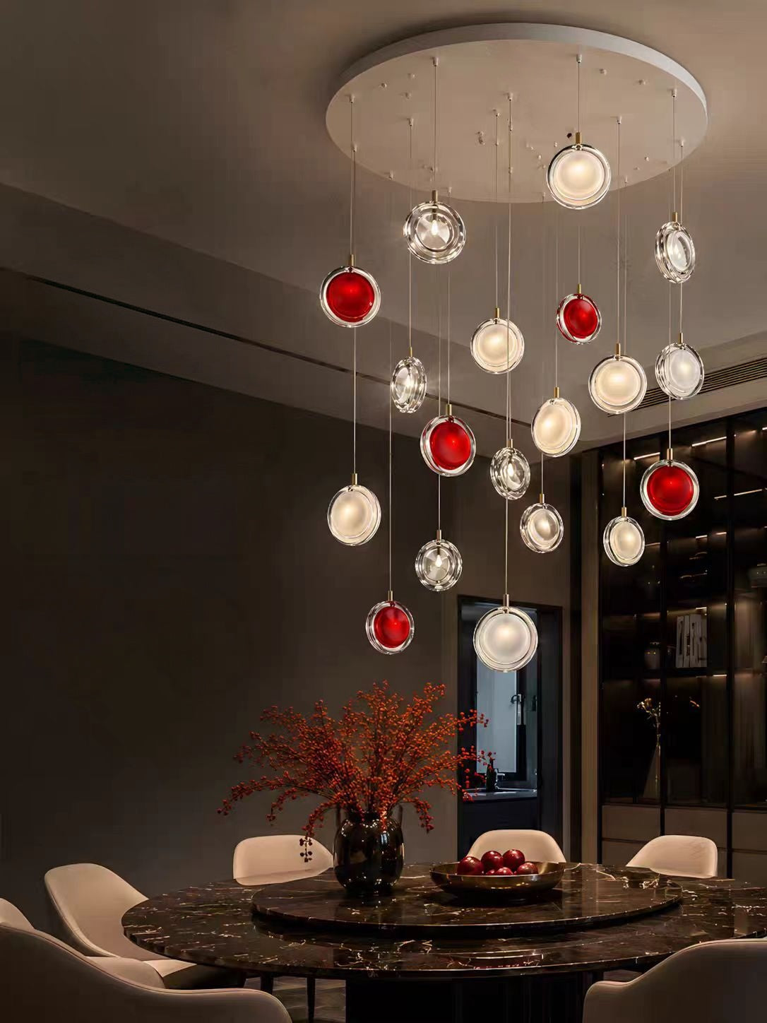 Nordic Acrylic Staircase Cluster Pendant Light