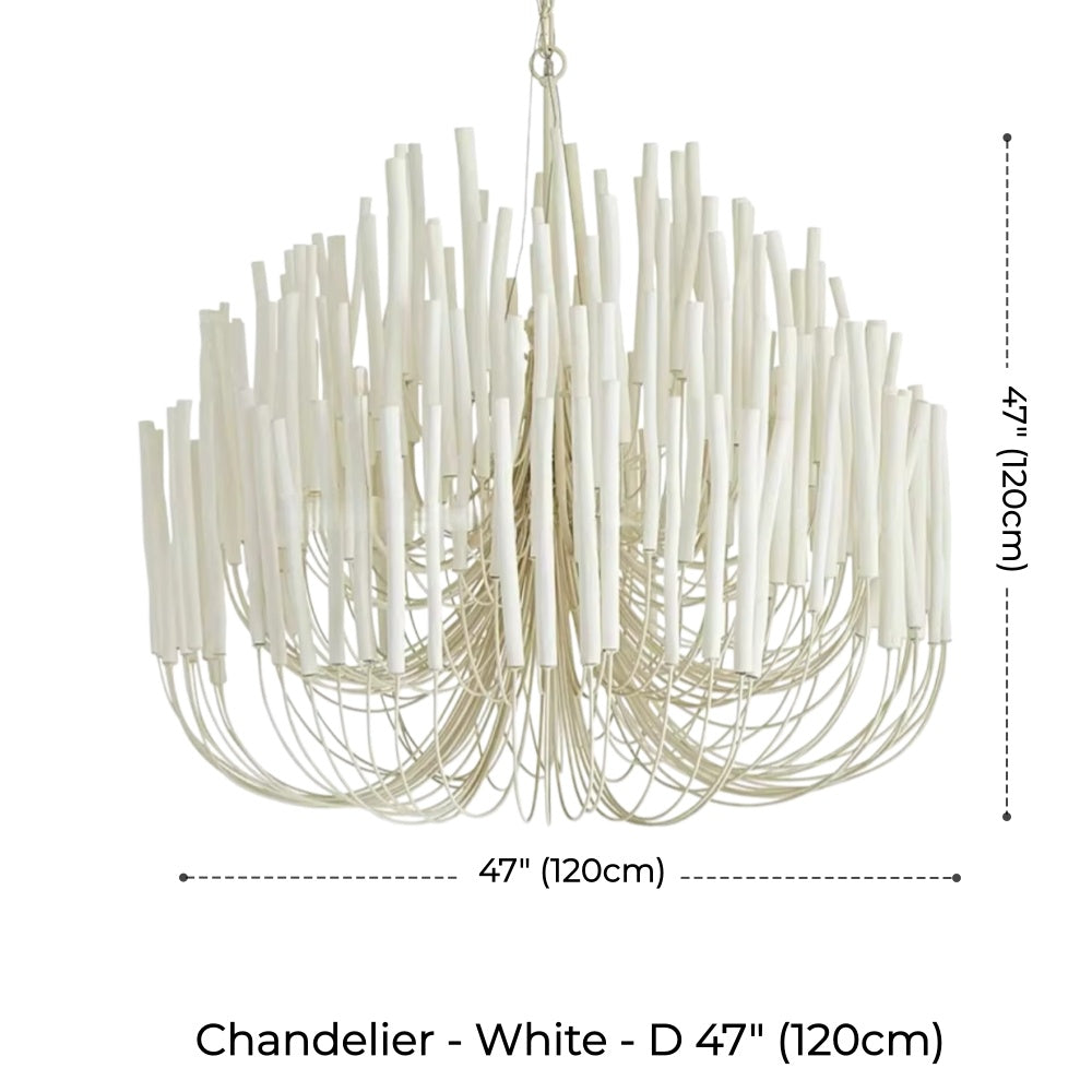Agave Abstract Wood Chandelier