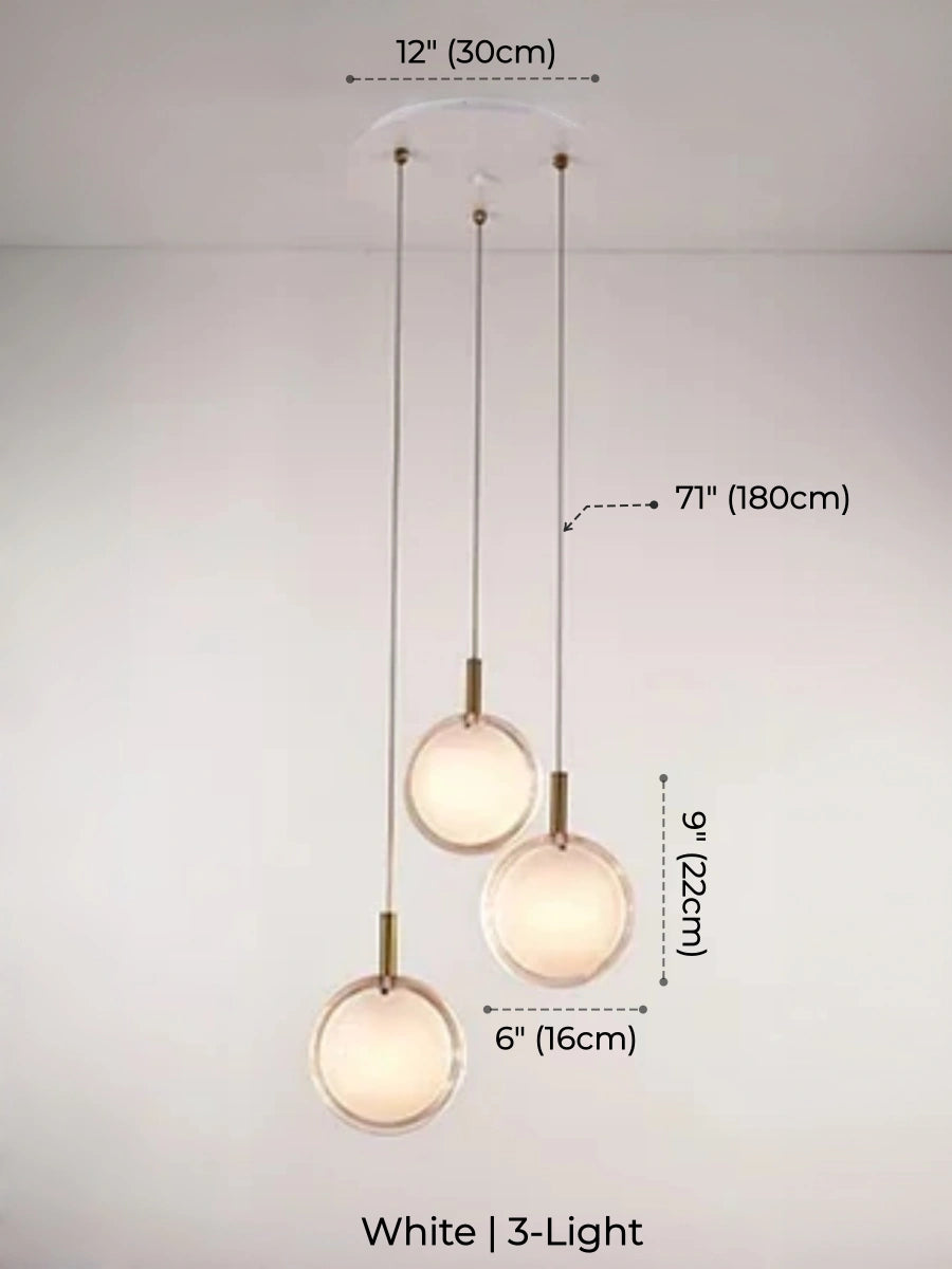 Nordic Acrylic Staircase Cluster Pendant Light