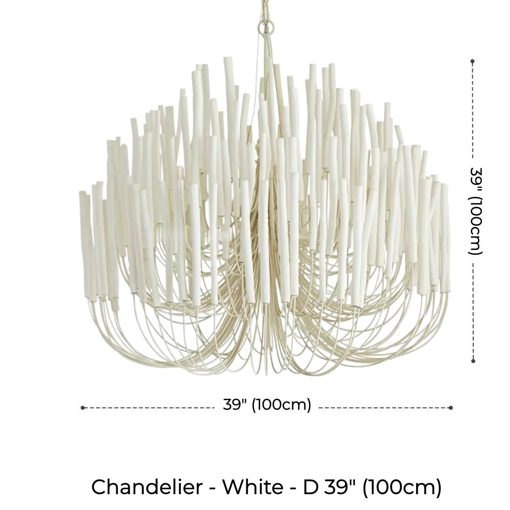 Agave Abstract Wood Chandelier