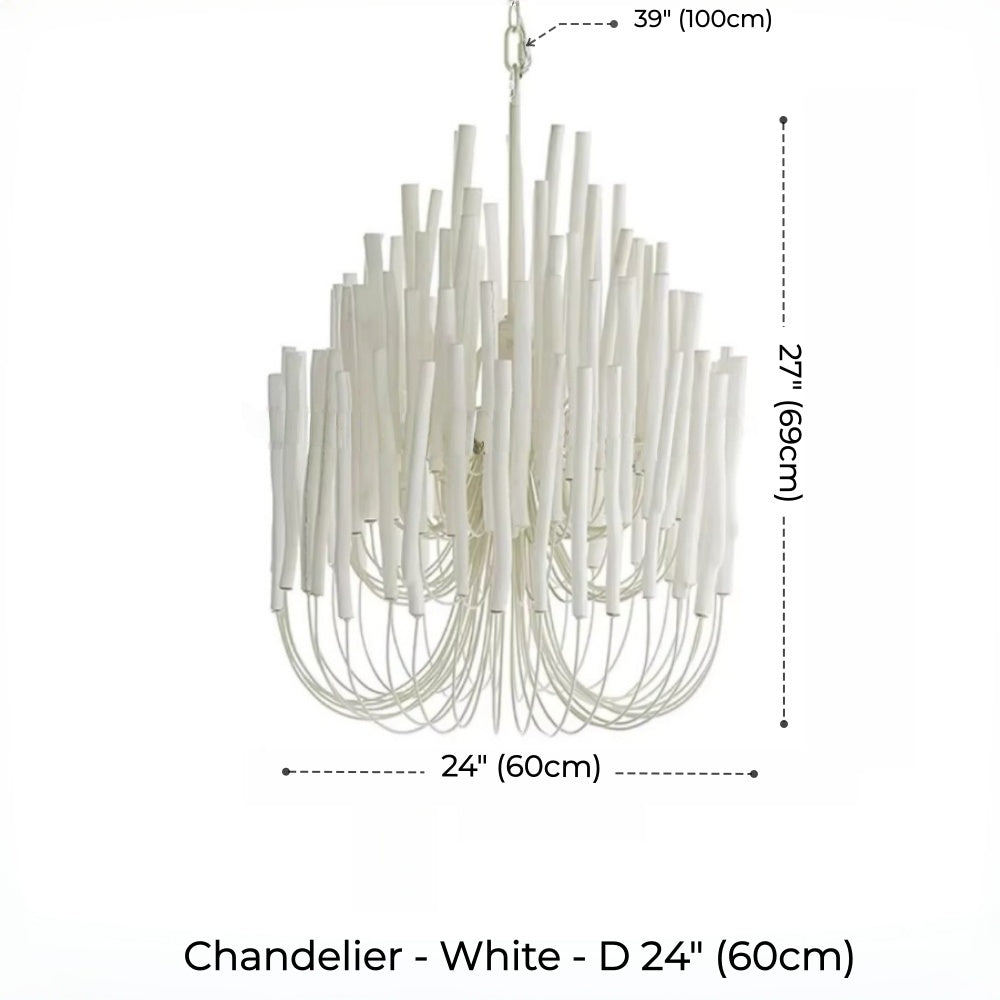 Agave Abstract Wood Chandelier