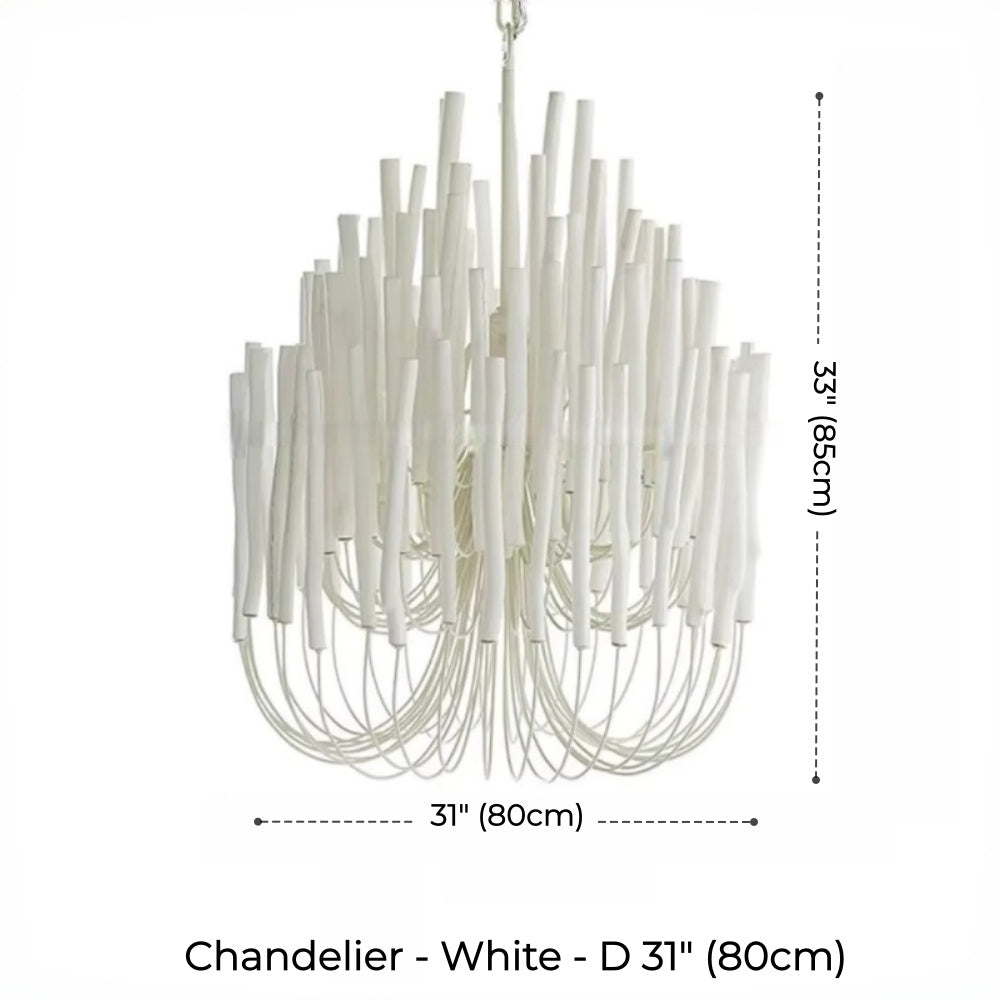 Agave Abstract Wood Chandelier