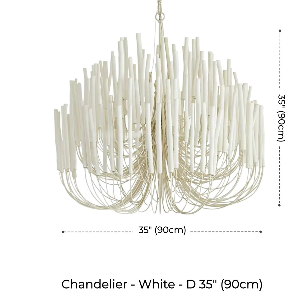 Agave Abstract Wood Chandelier
