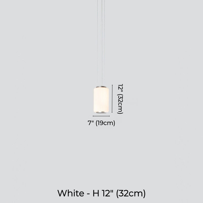 Mallory Column Glass Vertical Pendant Light