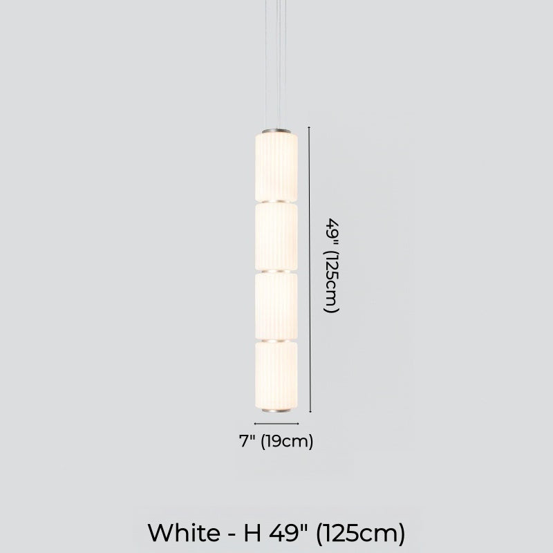 Mallory Column Glass Vertical Pendant Light