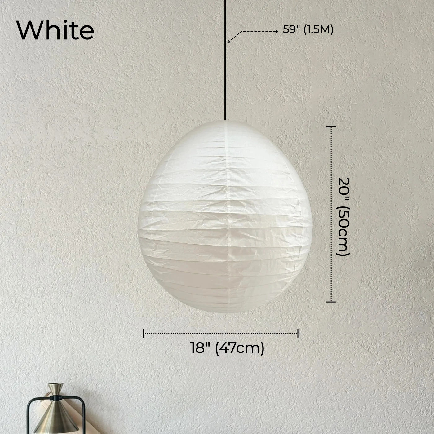 Aki Rice Paper Globe Pendant Light
