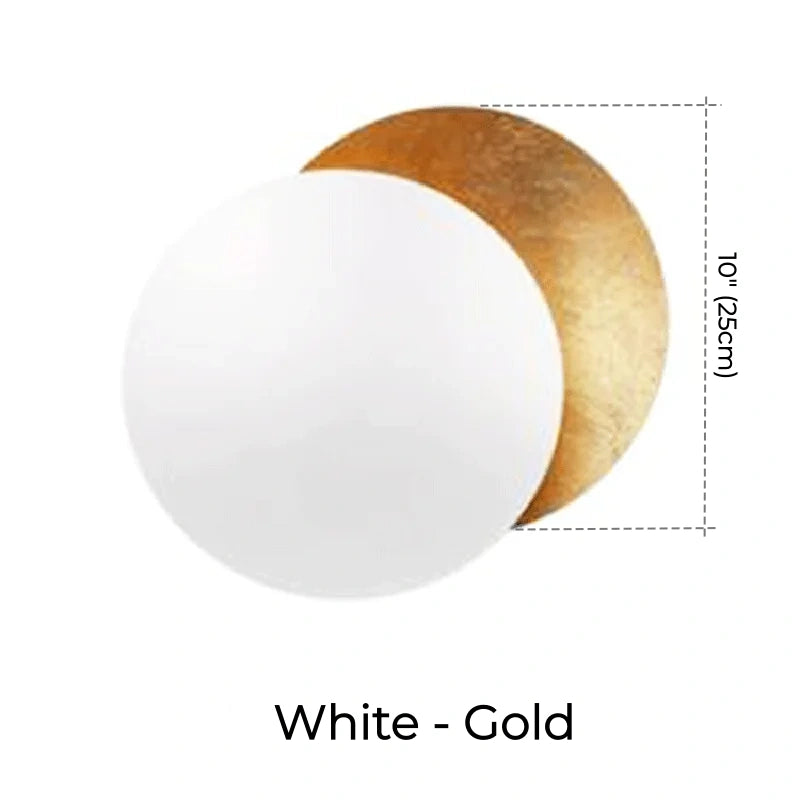 Moon Phase Metal Wall Lamp