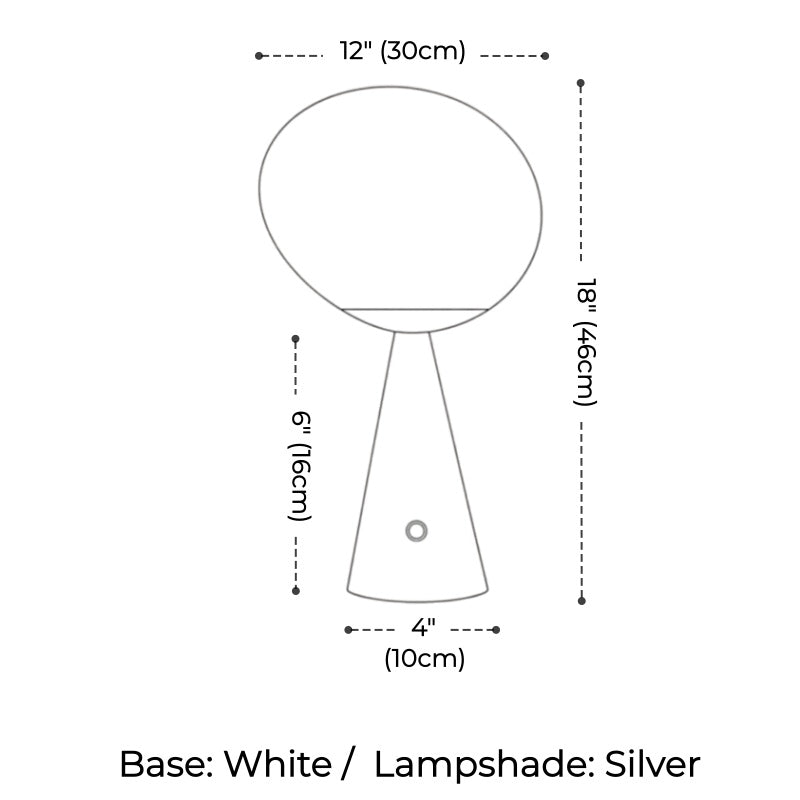 Tambora Lava Conical Table Lamp