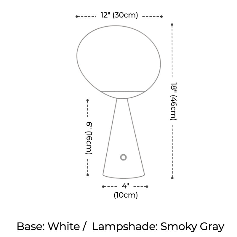 Tambora Lava Conical Table Lamp