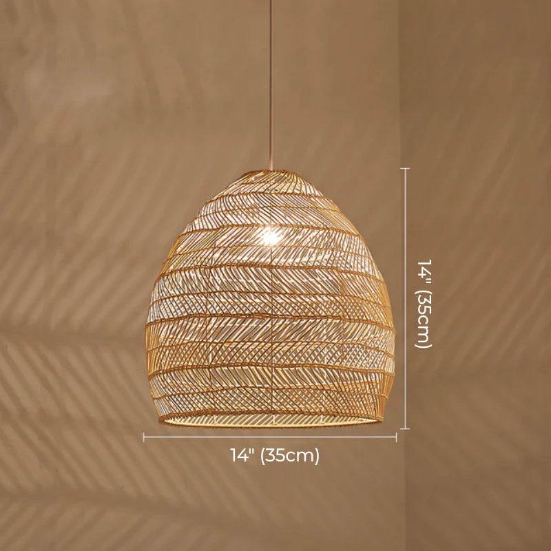 Natural Wicker Pendant Light