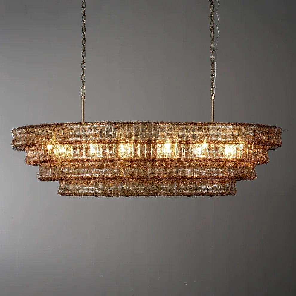 Juliet Multi-Tier Oval Crystal Chandelier