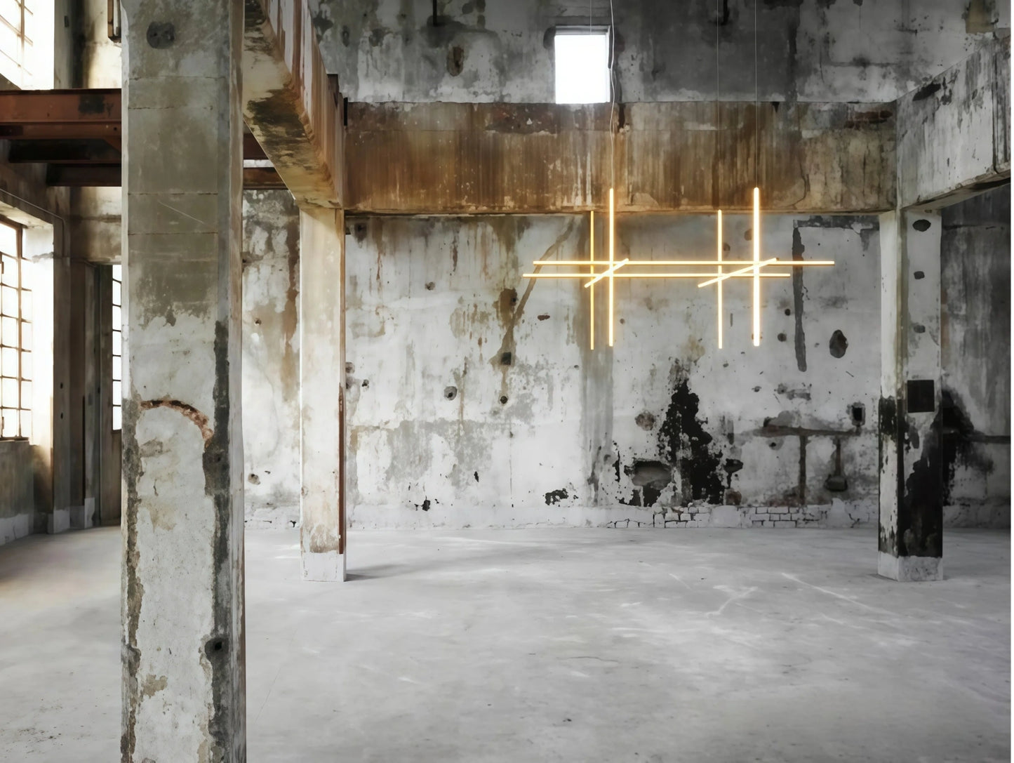 Minimalist Modular Aluminum Tube LED Chandelier