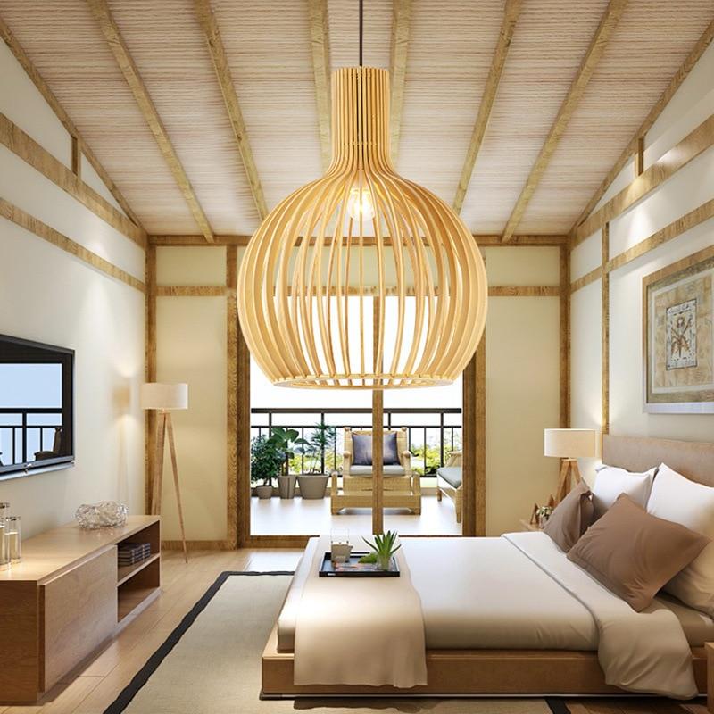 Japanese Villa Ubud Wood Pendant Light