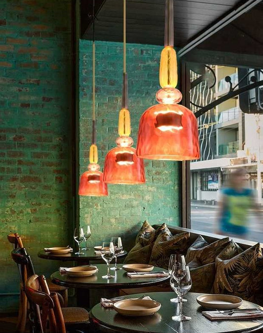 Olivia Multil-Color Candy Glass LED Pendant Light