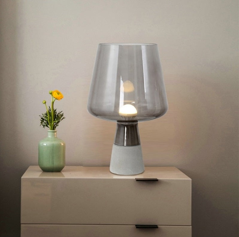 Russell Modern Glass Table Lamp