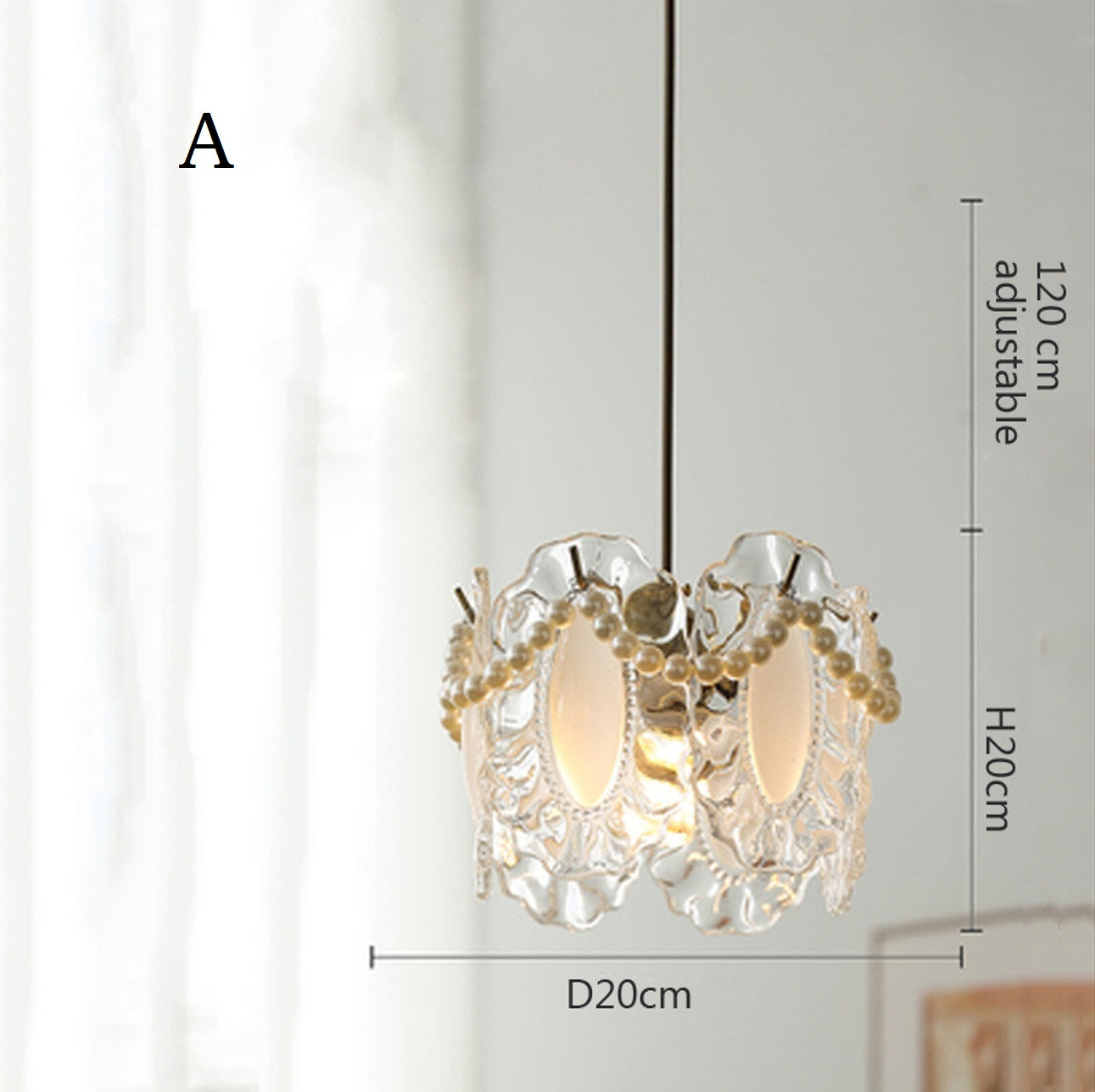 Victoria Elegant Glass Pendant Light