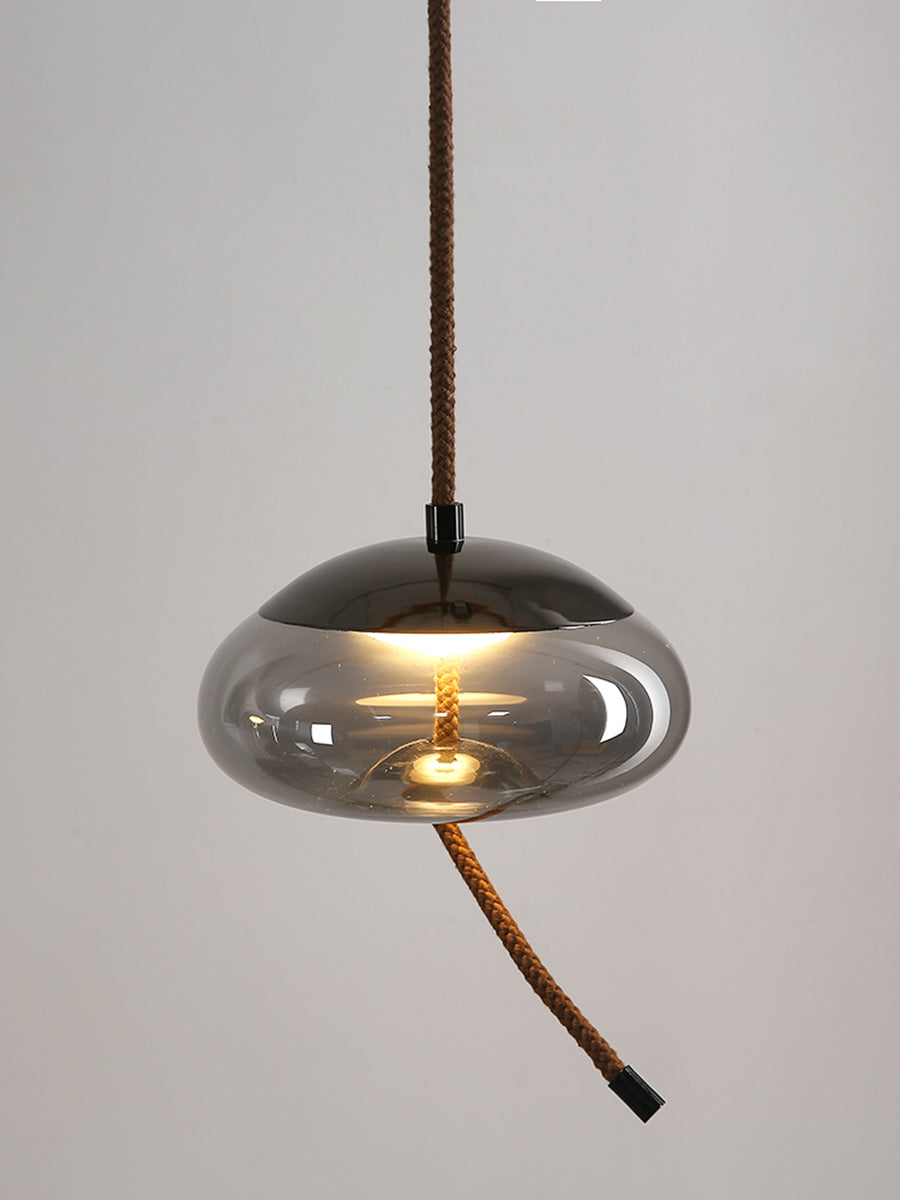 Mid-Century Glass LED Pendant Light