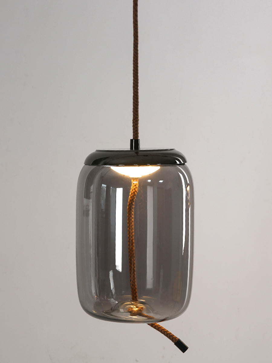 Mid-Century Glass LED Pendant Light
