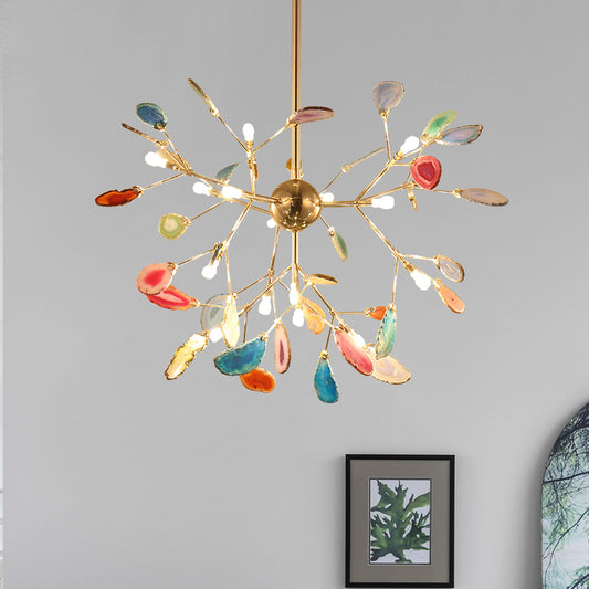 Colorful Tree Branches Chandelier