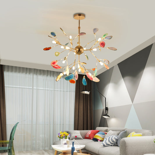 Colorful Tree Branches Chandelier