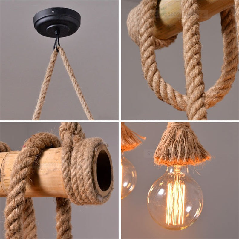 Loft Vintage Rope Pendant Lights