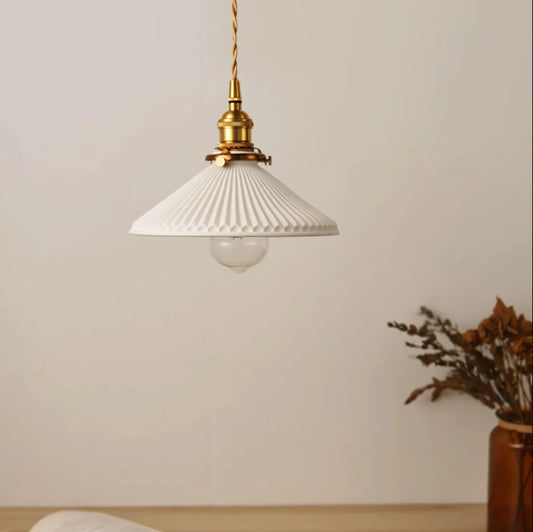 Mid-century Modern Ceramic Pendant Light