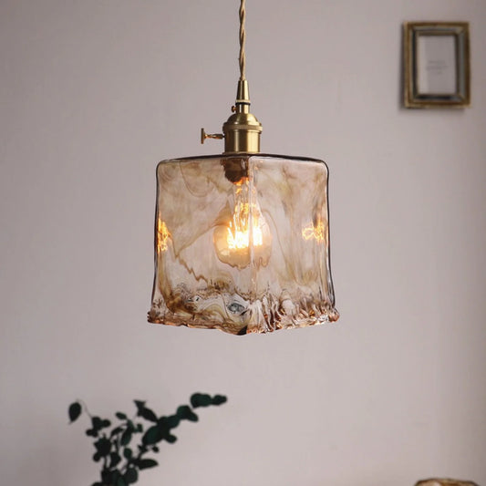 Classic Starfire Glass Table Pendant Light