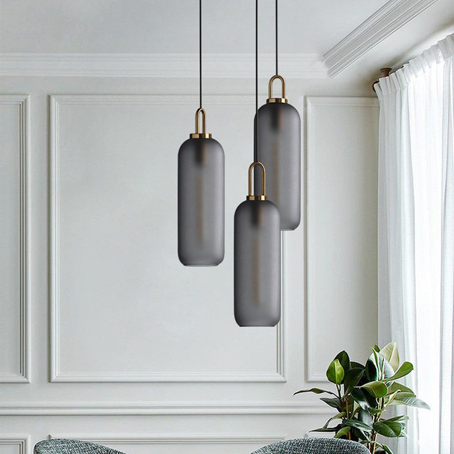 Image showcasing Luxury Modern Pendant Lighting & Hanging Lights at Lumens