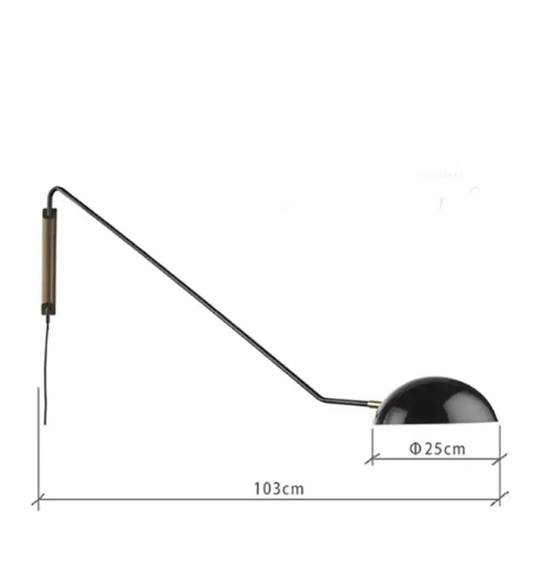 Rotatable Long Arm Wall Lamp (plug-in)