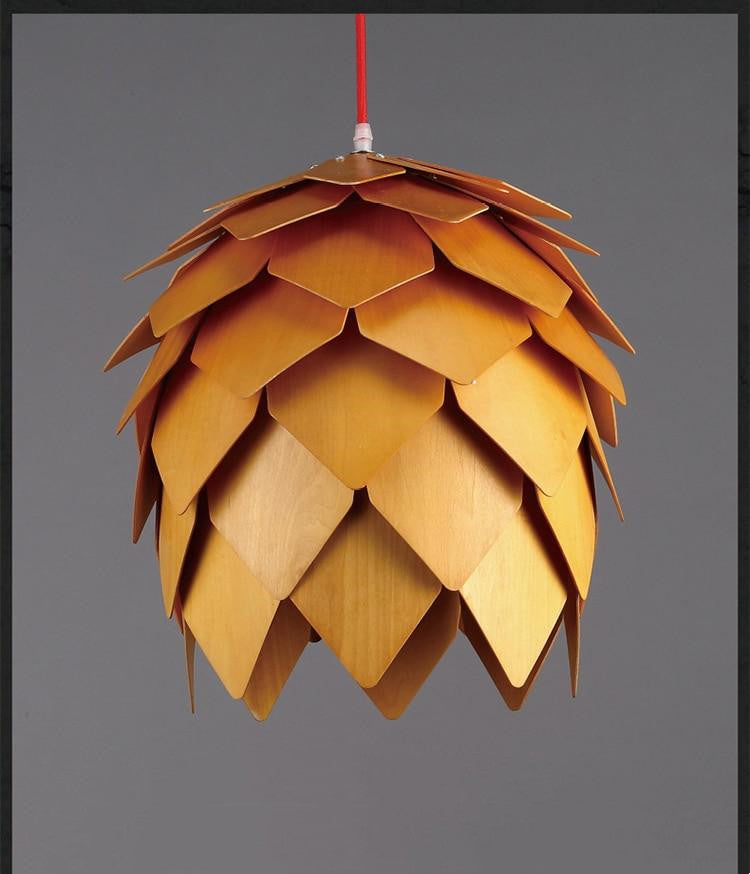 Nordic Pinecone Wood Chandelier