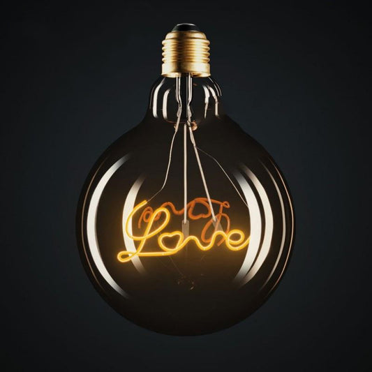 "Love Me Love My Dog" Edison Light Bulb,  Indoor Outdoor
