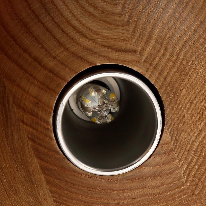 Wood Nordic Minimalist Globe Pendant Light