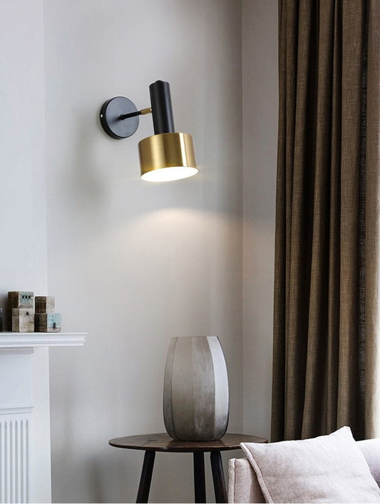 Modern 360° Rotatable Drum Wall Lamp